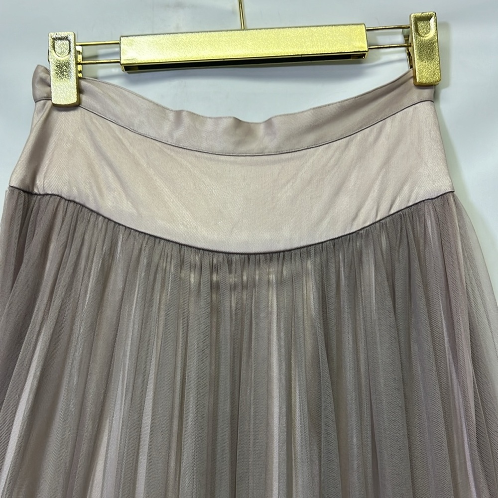 Carmen Mark Valvo beaded lace and mesh long skirt - Picture 6 of 13